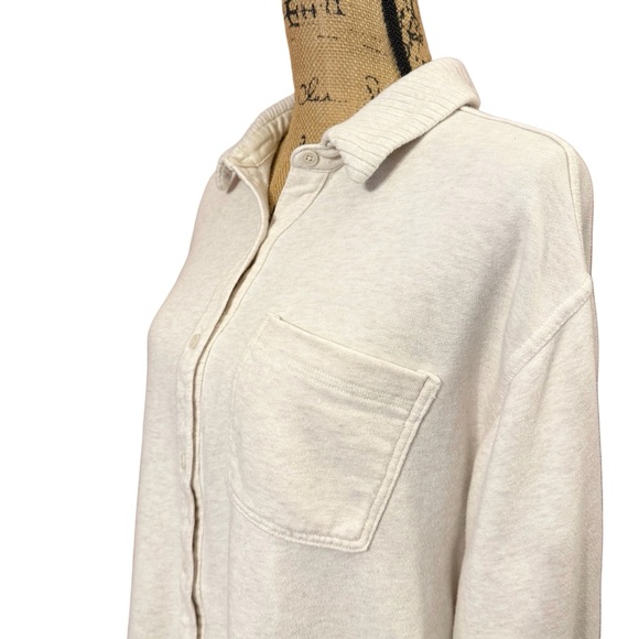 Aerie LumberJane Fleece Heather Frost Shirt Size Small - Picture 8 of 10